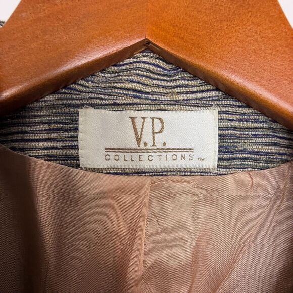 Vintage Handwoven Silk Blazer Jacket | Made in USA, Women’s Large - Picture 9 of 11